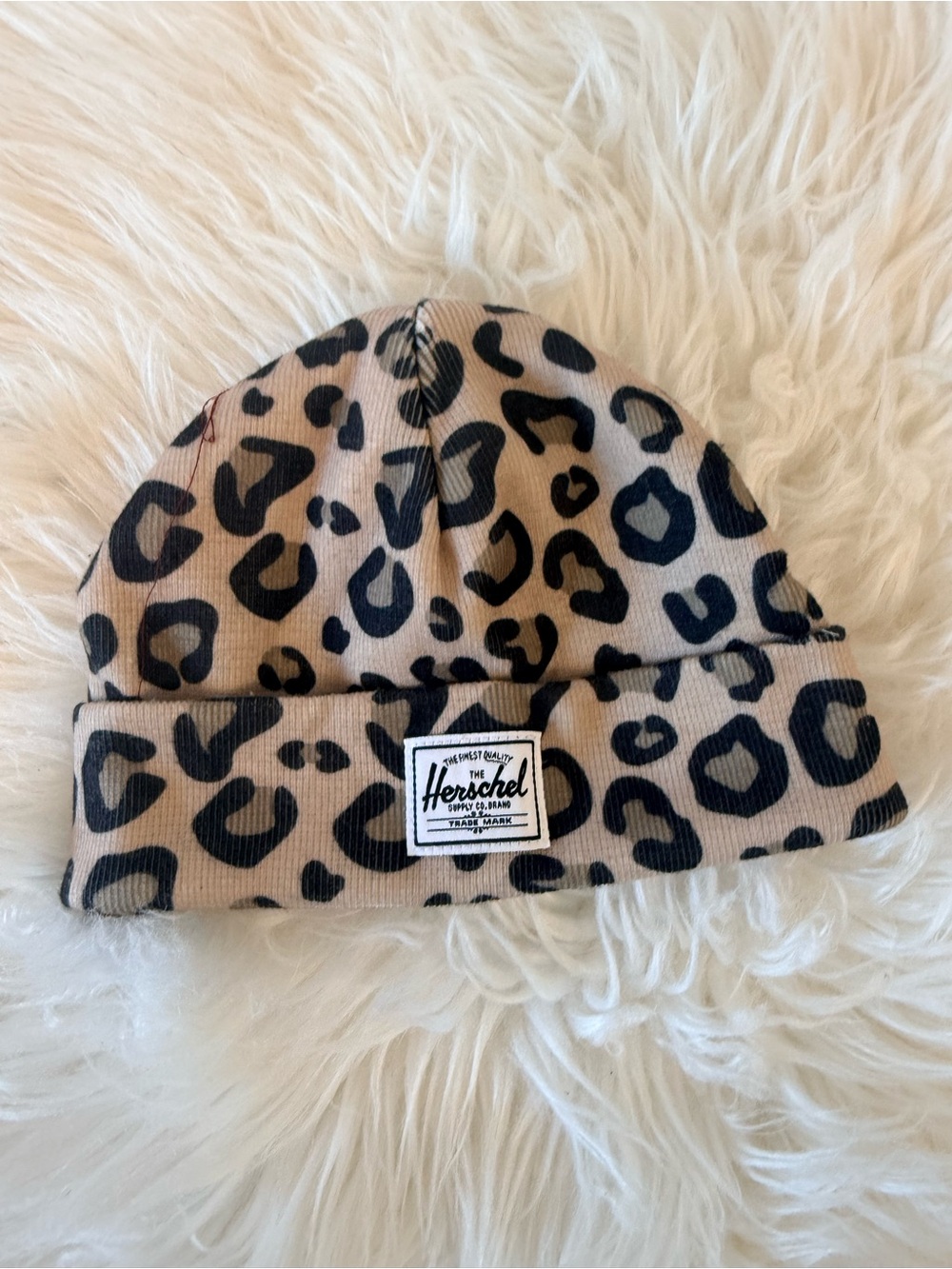 💫4/$25 • Herschel Supply Company Baby Leopard-Print Beanie in Tan and Black